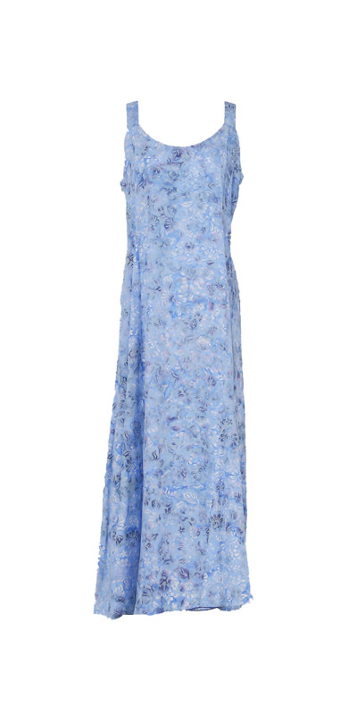 Multicolored Blue Hary Dary Long Strap Dress