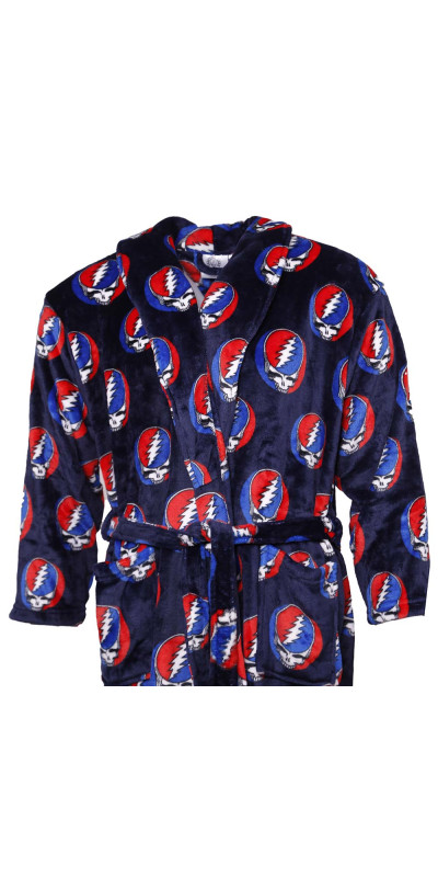 Grateful Dead Fleece Robe Navy SYF