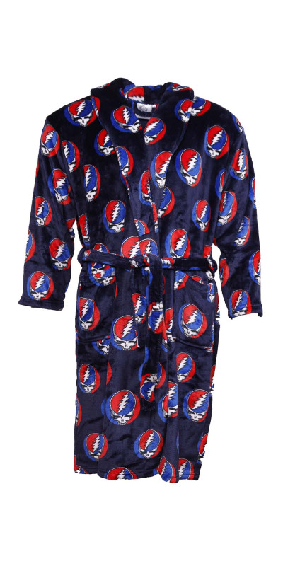Grateful Dead Fleece Robe Navy SYF
