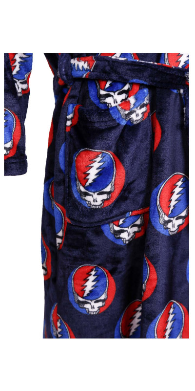 Grateful Dead Fleece Robe Navy SYF