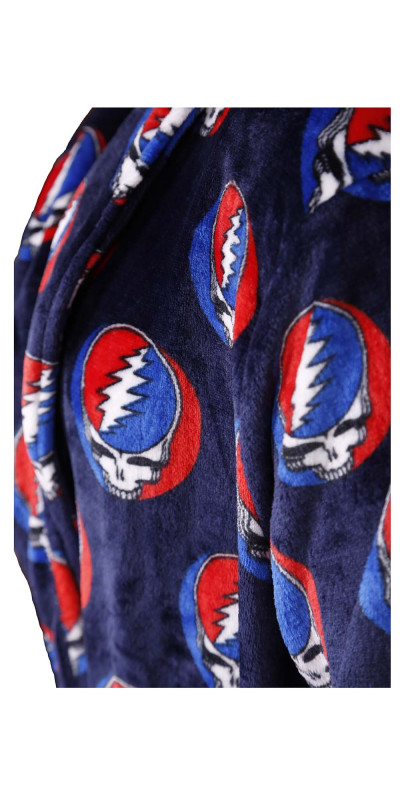 Grateful Dead Fleece Robe Navy SYF