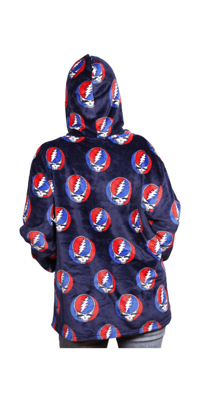 Grateful Dead Fleece Pull Over Hoodie Navy SYF *SALE*