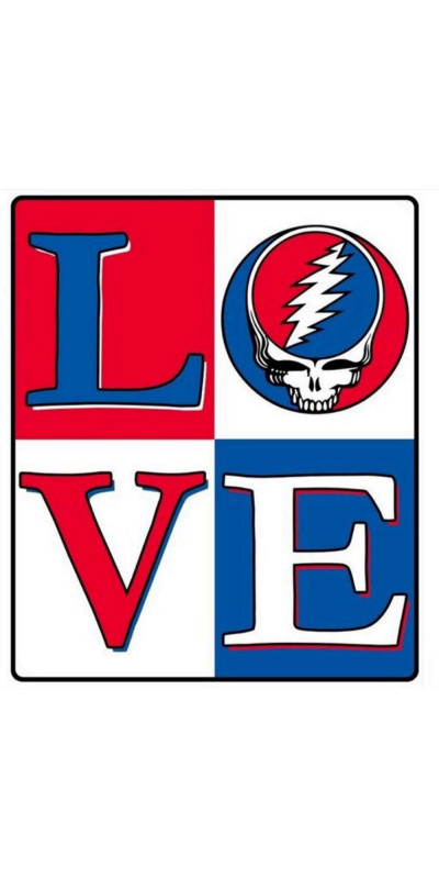 Grateful Dead Love Steal Your Face Fleece Throw Blanket 50x60 *SALE*