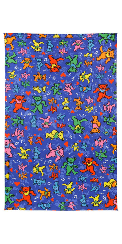 3D Grateful Dead Dancing Jam Bears Mini Tapestry 30x45