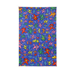 3D Grateful Dead Dancing Jam Bears Mini Tapestry 30x45