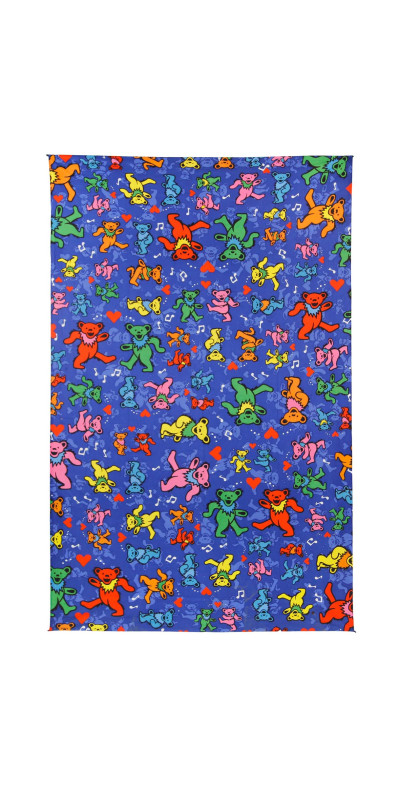 3D Grateful Dead Dancing Jam Bears Mini Tapestry 30x45