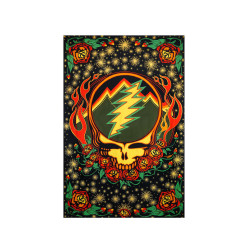 3D Grateful Dead Scarlet Fire Mini Tapestry 30x45