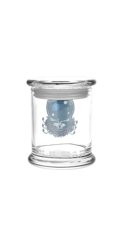 Space Your Face Grateful Dead Glass Jar with Pop Top 1/2 Oz