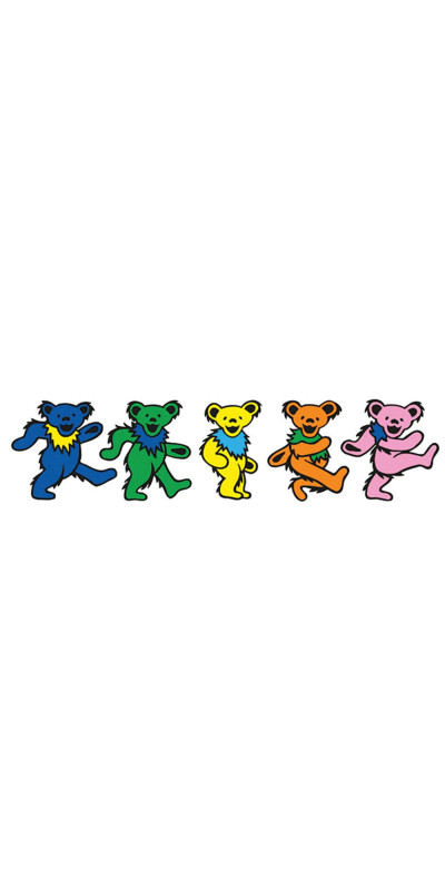 Grateful Dead Dancing Bears Temporary Tattoo 4"