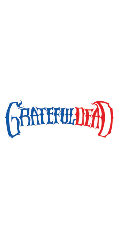 Grateful Dead Blue & Red Temporary Tattoo 4"