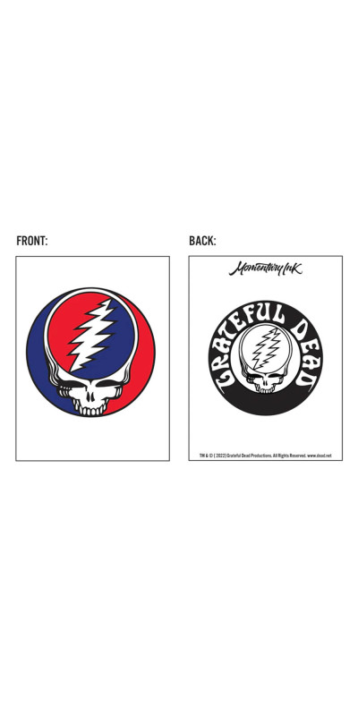 Grateful Dead SYF Temporary Tattoo 3"