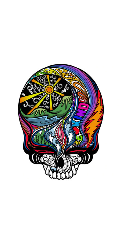 Grateful Dead Psychedelic SYF Temporary Tattoo 4"