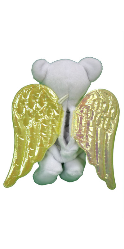 Angel Bear Plush Christmas Stash Ornament with PhotoPocket *SALE*