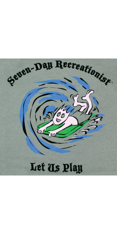 Seven Day Recreationist T-Shirt Boogie Boarding Gray