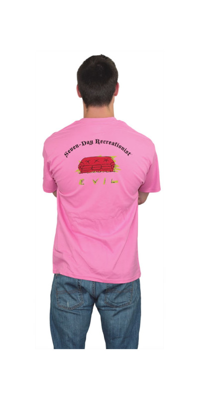 Seven Day Recreationist T-Shirt Evil Couch Pink