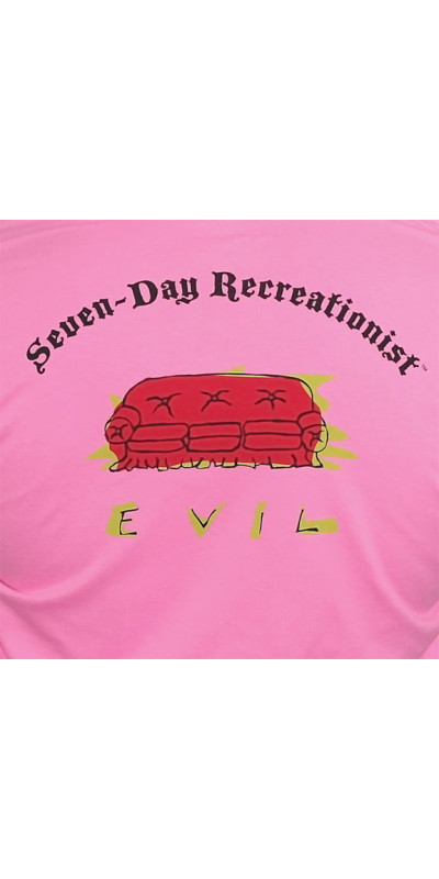 Seven Day Recreationist T-Shirt Evil Couch Pink