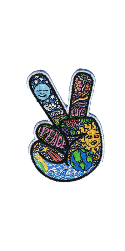 Dan Morris Peace Fingers Patch 3.5"