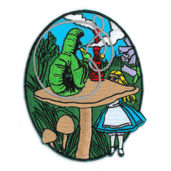 Alice And Caterpillar Patch 3.25"