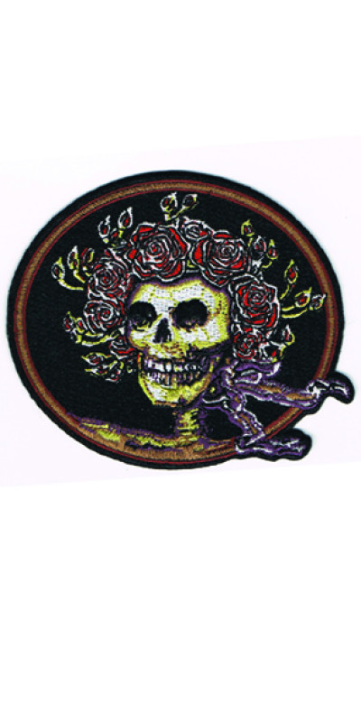 Grateful Dead Skull & Roses Patch 4"