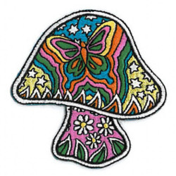 Dan Morris Butterfly Mushroom Patch 3"