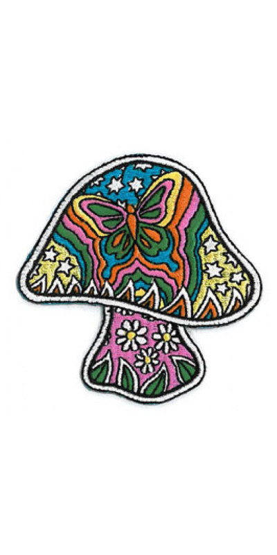 Dan Morris Butterfly Mushroom Patch 3"