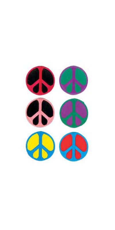 Mini Peace Patch Assorted Colors 1.75"