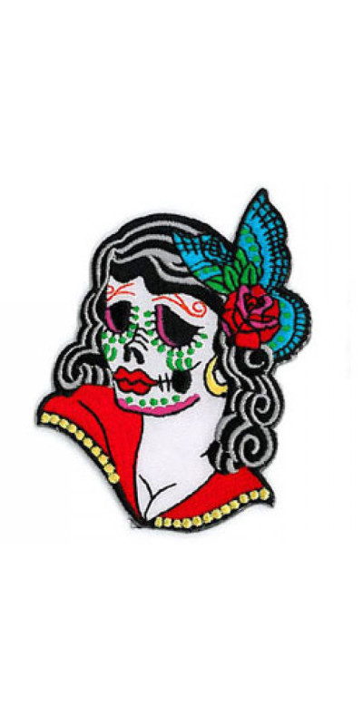 Sunny Buick Lady Skull Patch 3.5"
