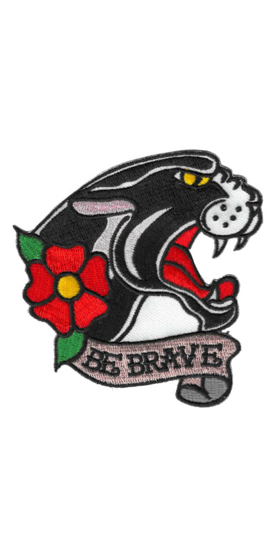Be Brave Panther Patch 3.5"
