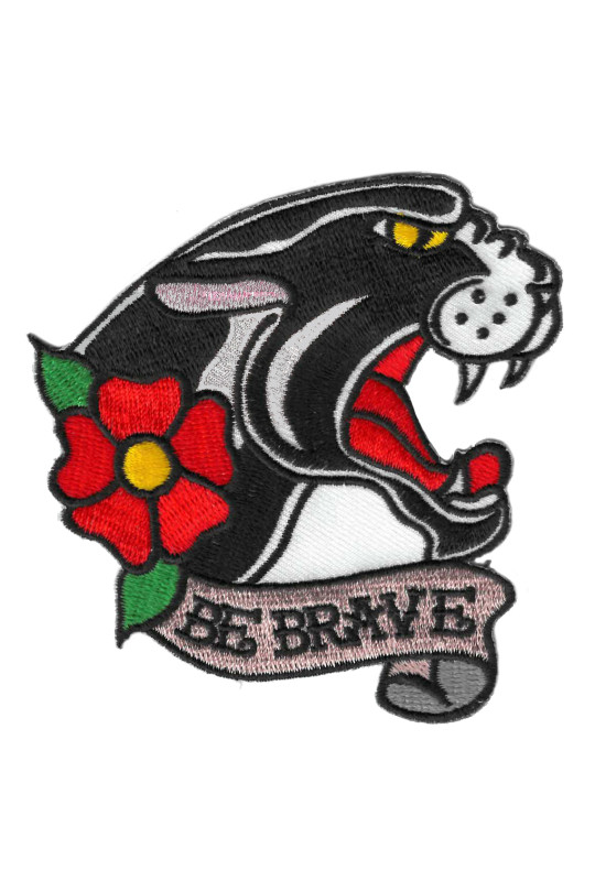 Be Brave Panther Patch 3.5"