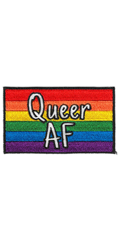 Queer AF Patch 3.5" Black Border