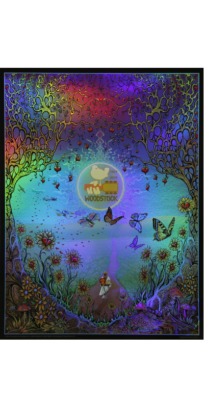 Woodstock Back To The Garden Foil Poster 12x16 Inches *CLEARANCE*