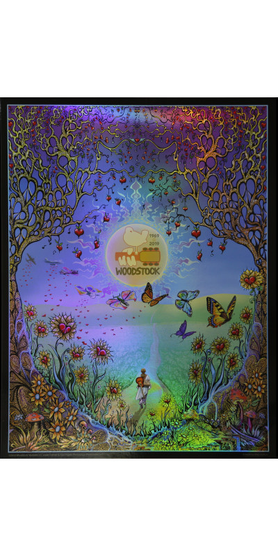Woodstock Back To The Garden Foil Poster 12x16 Inches *CLEARANCE*