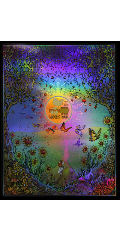 Woodstock Back To The Garden Foil Poster 12x16 Inches *CLEARANCE*