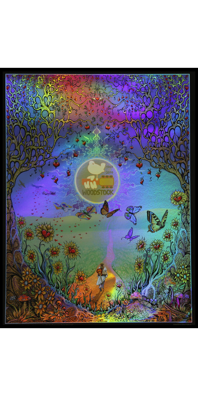 Woodstock Back To The Garden Foil Poster 12x16 Inches *CLEARANCE*
