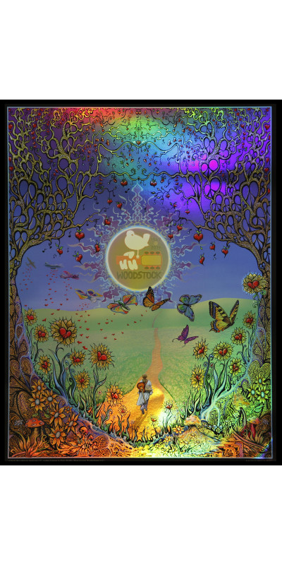 Woodstock Back To The Garden Foil Poster 12x16 Inches *CLEARANCE*