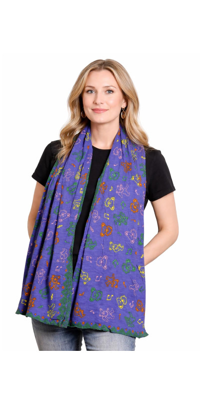 Grateful Dead Long Warm Fashion Scarf Music Bears **SALE**