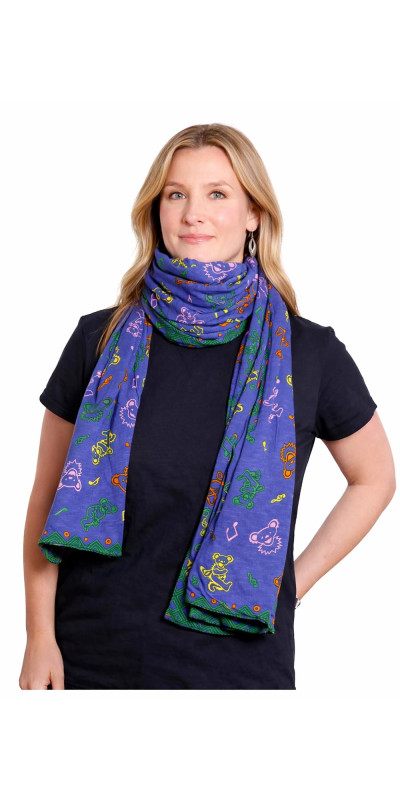 Grateful Dead Long Warm Fashion Scarf Music Bears **SALE**