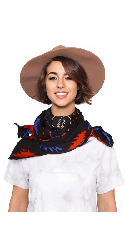 Grateful Dead Long Warm Fashion Scarf Lightning Bolts **SALE**