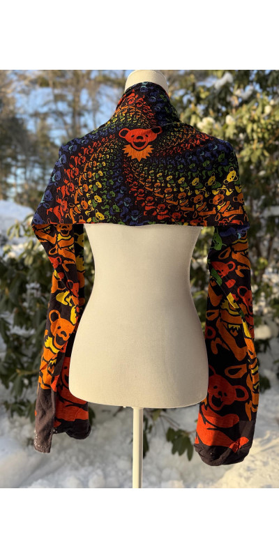 Grateful Dead Long Warm Fashion Scarf Spiral Bears
