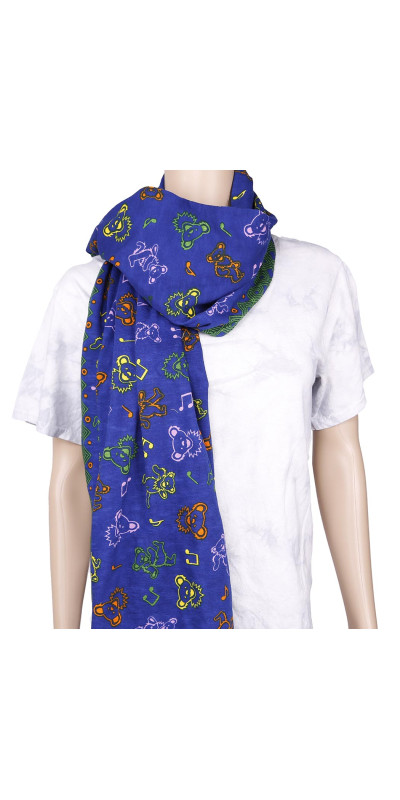 Grateful Dead Long Warm Fashion Scarf Music Bears **SALE**
