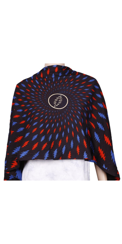 Grateful Dead Long Warm Fashion Scarf Lightning Bolts **SALE**