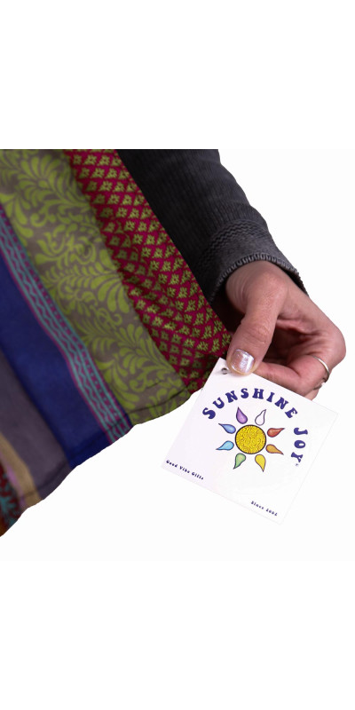 SIlky Sari Medley Strip Scarf  20x60