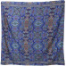 SIlky Square Scarf 42x42" Blue Paisley  