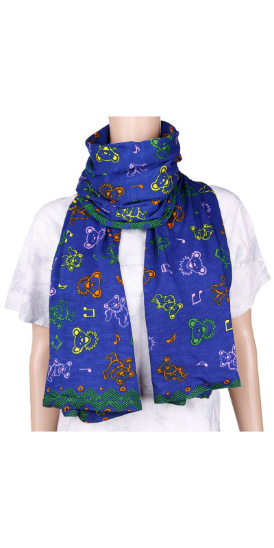 Grateful Dead Long Warm Fashion Scarf Music Bears **SALE**