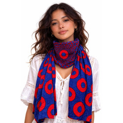 Donut Vortex Cotton Scarf - 20x70"