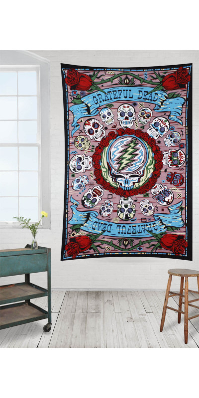 3D Grateful Dead Mexicali Skulls Tapestry