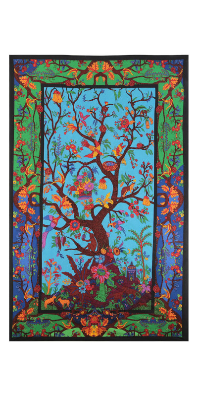 3D Colorful Tree Of Life Tapestry - Art by Chris Pinkerton