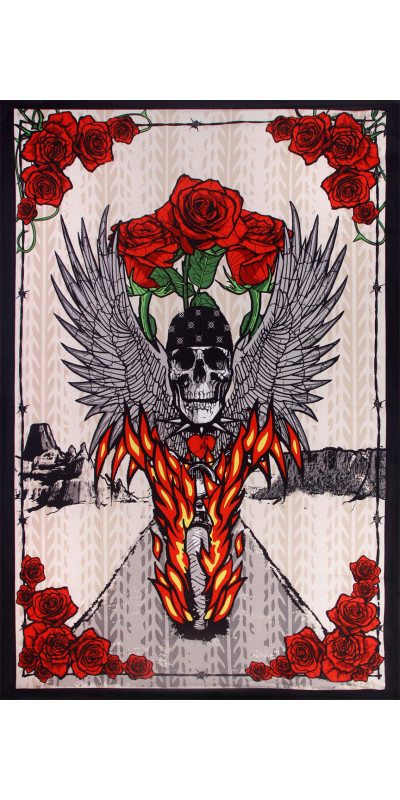 3D Fire Biker Tapestry **SALE**