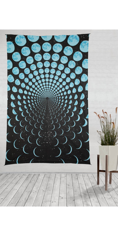 Moon Phases Lunar Tapestry - Art by Taylar McRee