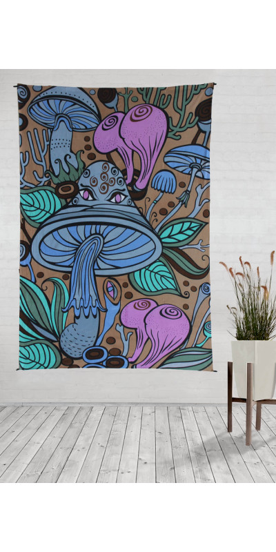 3D Shroom Teacher Tapestry